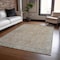 Homeroots 3' X 5' Tan Gray And Brown Oriental Washable Indoor Outdoor Area Rug 604719 - alternate 6