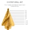 Neiko Quick Change Spiral Grooved Step Drill Bit, 10 Step Drill Bit Sizes in One - 1/4'' to 1-3/8'' 10174A - alternate 5