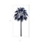 Homeroots Palm Tree Blue IV White Framed Print Wall Art 526996 - alternate 4