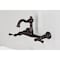 Kingston Brass Two-Handle Wall Mount Bridge Kitchen Faucet, Oil Rubbed Bronze KS3255BL - alternate 4