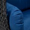 Leisuremod Mendoza Charcoal Wicker Hanging 2 person Egg Swing Chair with Blue Cushions MSCCH-53BU - alternate 10