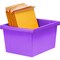 Storex 4 Gallon Storage Bin, Purple 61481U06C - alternate 9