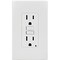 Leviton SmartlockPro Self-Test 15A Wht Residential Grade Rounded Corner 5-15R GFCI Outlet, 3PK M12-GFNT1-03W - alternate 1
