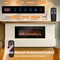 Edendirect 50 in. Smart Electric Fireplace Insert in Black with Remote, Low Noise, 750W/1500W Heating Mode ZR-EF50R - alternate 7