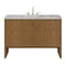 James Martin Vanities Hudson 48" Single Vanity, Honey Oak w/ 3 CM Carrara Marble Top 435-V48-HNO-3CAR - alternate 1