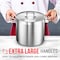Bakken-Swiss 16QT Stockpot, Brushed Stainless Steel, Induction-Ready, Lid and Riveted Handles, Heavy Duty BAKSTQ16 - alternate 4