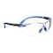3M Safety Glasses, Solus 1000 Series, Scotchgard Anti-Fog Coating, Black/Blue Frame, Clear Lens S1101SGAF - alternate 4