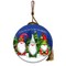 Homeroots Casual Gnomes in Christmas Mode Hand Painted Mouth Blown Glass Ornament 477548 - alternate 1