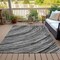 Homeroots 3' X 5' Taupe Charcoal And Ivory Abstract Washable Indoor Outdoor Area Rug 631257 - alternate 6