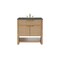 James Martin Vanities Solene 36 in. Single Vanity, Seaside Oak, w/ 3 CM Parisien Bleu Quartz Top D225-V36-SSO-3PBL - alternate 1