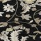 Homeroots 8' Black Beige And Ivory Round Floral Washable Indoor Outdoor Area Rug 597802 - alternate 7