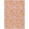Homeroots 9' X 12' Orange Pink And Beige Abstract Washable Indoor Outdoor Area Rug 602585 - alternate 6