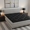 Homeroots 2in Black Cotton King Mattress Topper 711932 - alternate 4