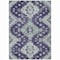 Homeroots 3' X 5' Purple Eggplant And Sage Medallion Washable Indoor Outdoor Area Rug 589014 - alternate 6