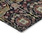 Homeroots 5' X 8' Black Red And Gold Floral Washable Indoor Outdoor Area Rug 604636 - alternate 6
