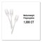 Berkley Square Mediumweight Polypropylene Cutlery, Fork, White, PK1000, 1000PK 1012000 - alternate 4