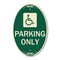 Signmission ADA Compliant Parking Only Accessible Symb, 12 In X 18 In Architectural, Heavy Gauge Aluminum A-OV-G-1218-24662 - alternate 1