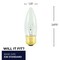 Bulbrite 40-Watt B10 Clear Dimmable Warm White Light Incandescent Light Bulb, 50PK 861106 - alternate 8