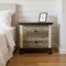 Homeroots 27" Brown Two Drawer Nightstand 527058 - alternate 8