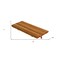 Homeroots 24" Premium Wall Mount Teak Shower Bench 402208 - alternate 7