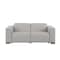 Homeroots 80in Light Gray and Brown Leather Power Reclining Loveseat 720536 - alternate 1