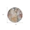 Homeroots 8' Terra Cotta Copper And Beige Round Floral Washable Indoor Outdoor Area Rug 588536 - alternate 5