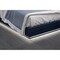 Homeroots Blue and Gray Wood And Tufted Faux Leather Lighted Queen Bed Frame 606422 - alternate 5