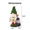 Techko Gartenlicht Greta Outdoor Solar Lantern Gnome Garden Statue with Integrated LED Lantern, 4PK SG-826-4PK - alternate 10