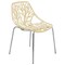 Leisuremod Modern Asbury Dining Chair with Chromed Legs, Cream AC16CR - alternate 1