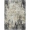Homeroots 3' X 5' Black Ivory And Beige Abstract Washable Indoor Outdoor Area Rug 612304 - alternate 8