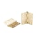 Global Door Controls 3.5 in. x 3.5 in. Satin Brass Full Mortise Residential Squared Hinge with Removable Pin, PK2 CP3535-R-US4-M - alternate 3
