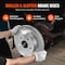 Vevor Drilled Slotted Front andRear Brake Rotors Pads for Toyota Sienna Highlander HQP519/1907 - alternate 7