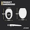 Anzzi Elongated Manual Bidet Toilet Seat in Wht W/Dual Self-Clean Nozzles, Soft-Close Lid/Easy Installation TL-AZMB1101WH - alternate 6