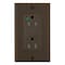 Leviton SmartlockPro GFCI 15A HG/TR/PI Brown GFTR1-HF - alternate 1