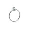 Pamex Metal Towel Ring Polished Chrome BE2CP-30 - alternate 1