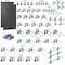 Triton Products 63 pc LocHook Assortment W/ (2) 24" W x 42-1/2" H Black 18-Gauge Steel Square Hole Pegboards LB2-BKKit - alternate 6