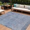 Homeroots 10' X 14' Blue And Ivory Abstract Washable Indoor Outdoor Area Rug 631064 - alternate 1
