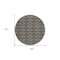 Homeroots 8' Black And Beige Round Geometric Washable Indoor Outdoor Area Rug 599606 - alternate 8