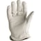 Ironclad Performance Wear Leather Gloves, Cowhide, Slip-On, Wing Thumb, White / White, M, 1 PR IEX-WHO2-03-M - alternate 2