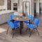 Regency Round Kahlo Breakroom Table W/ 4 M Stack Chairs, 42 in W, 42 in L, Noble Oak TPL42RNDNOBK47BE - alternate 4