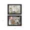 Homeroots Set Of Two Tiger Lily Dandy Lion 2 Black Framed Print Wall Art, 2PK 407197 - alternate 3