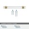 Amerock Glacio 5-1/16 in 128 mm Center-to-Center Clear/Champagne Bronze Cabinet Pull BP36655CCZ - alternate 6