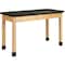 Diversified Spaces Rectangle 48" W, 50" L, 30" H, ChemGuard Laminate, black P7102BK30N - alternate 1