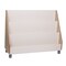 Beleduc By Playwell Pisa 41.1inx14.2in 3-Pocket Bookshelf Display, White/Oak HPL, Scratch-Resistant, 31.9inH, 3+ 846064 - alternate 1
