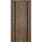 Sartodoors Sliding Closet Bi-fold Doors, Planum 0011 Walnut and Aluminum Strips, Sturdy Tracks Moldings Trims PLANUM0011BF-WLN-3696 - alternate 1