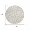 Homeroots 8' Ivory And Beige Round Abstract Washable Indoor Outdoor Area Rug 614361 - alternate 8
