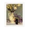 Homeroots Tulips and Lavender White Framed Print Wall Art 529974 - alternate 1