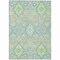 Homeroots 5' X 8' Mint Green Blue And Ivory Oriental Washable Indoor Outdoor Area Rug 597699 - alternate 8