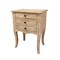 Homeroots 29" White Solid Wood Three Drawer Nightstand 488758 - alternate 1