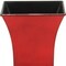 Homeroots 5in Red Recycled Plastic Indoor Outdoor Square Pot Planter 488331 - alternate 4